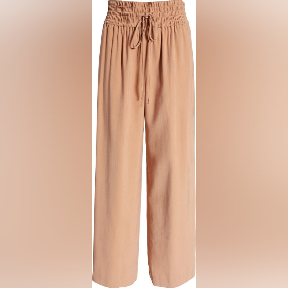 Open Edit Drawstring Wide Leg Pants